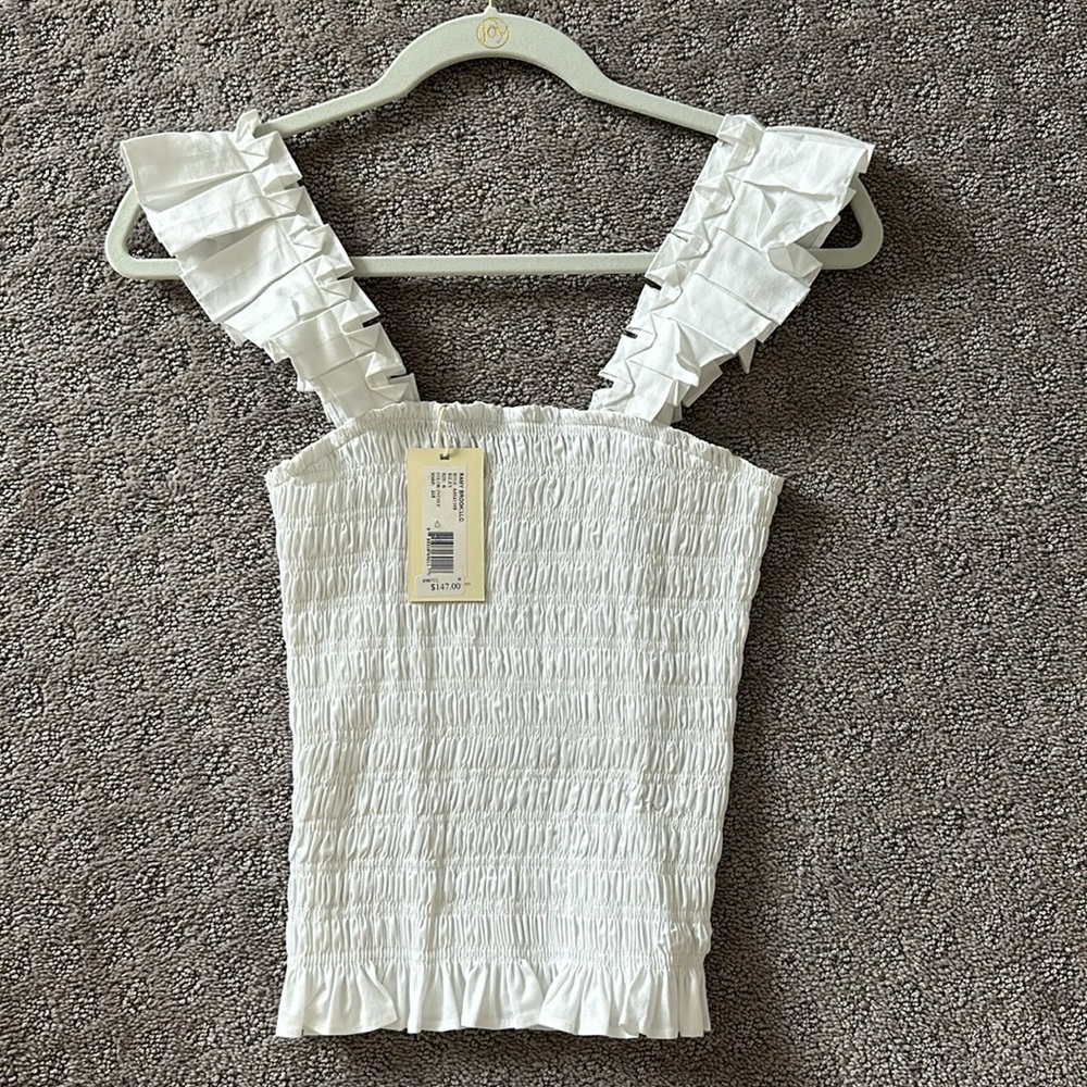 *NWT* Ramy Brook Riley Top smocked - Picture 2 of 4
